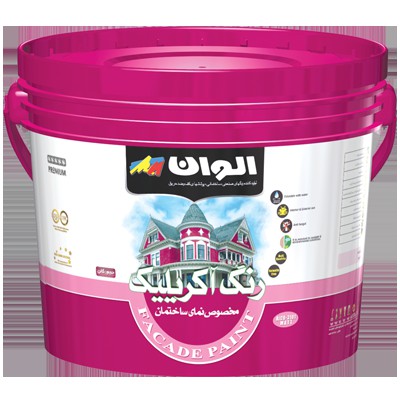 خرید عمده رنگ اکرلیک نیمه براق